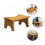 Solid Wood Toilet Stool Child Step Bathroom Chair Stable Footstool 9