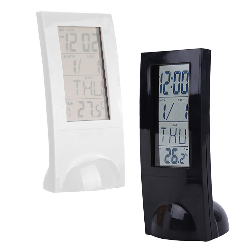 2Pcs Alarm Clock With Temperature Display Snooze Function Clock Artibetter