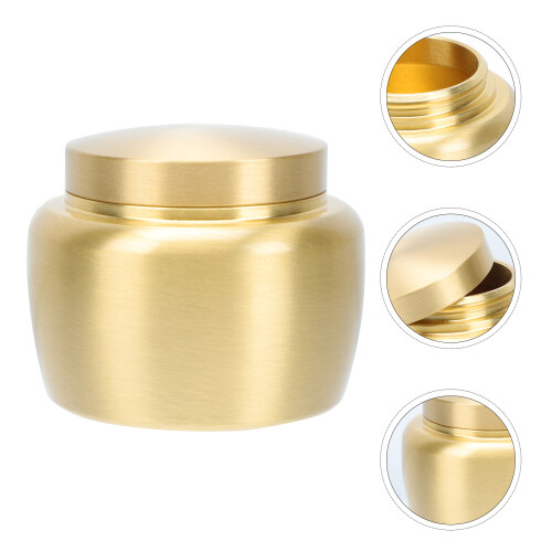 Copper Canisters Airtight Storage Jars Desktop Decor 1pc 1