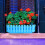 Blue Plastic Flower Pot Rectangular Durable Flower Container 8