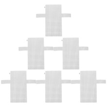 White Bag Grid Plate For Women 6pcs 15.7x14.4x0.04in