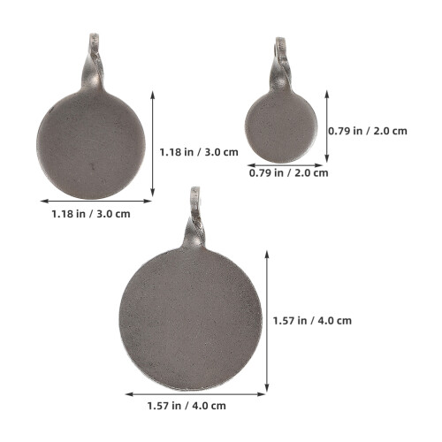 Small Targets For Training Stainless Steel Dark Grey 6pcs 1