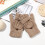 Womans Gloves -Use Brown Wool 1 Pair 6.68x4.72in 4