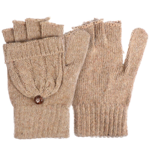 Womans Gloves -Use Brown Wool 1 Pair 6.68x4.72in
