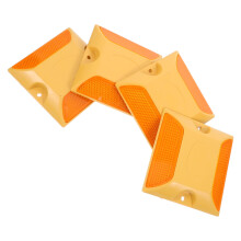 4 Pcs Reflective Plastic Studs Driveway Marker Road Bump Markers