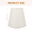 Table Lampshade Fabric Light Yellow 1 Piece Square Shape 3