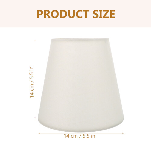 Table Lampshade Fabric Light Yellow 1 Piece Square Shape 2