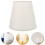 Table Lampshade Fabric Light Yellow 1 Piece Square Shape 11