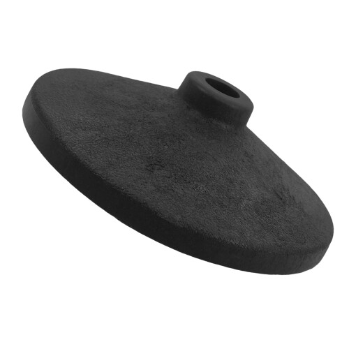 Training Marker Pole Rubber Base Black 1pcs 8.5x8.5x2.4in