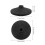 Training Marker Pole Rubber Base Black 1pcs 8.5x8.5x2.4in 3