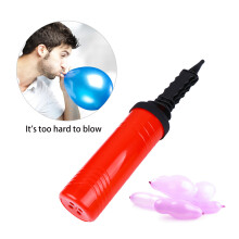 2pcs Plastic Balloon Inflator Hand Held Air Pump (Random Color)