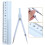 Small Protractor Circle Maker Geometry Kit Ruler Student Blue 7