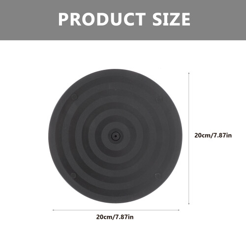 Turntable For Flower Arrangement Round Abs Black 1set 1