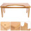 Step Stool Bamboo Toilet Stool Child 40.00x20.00x17.00cm 8
