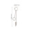 Dangle Hoop Drop Earrings Silver 1 Set 4.7x1.1in 2