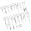Dangle Hoop Drop Earrings Silver 1 Set 4.7x1.1in 8