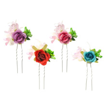 4 Pcs Imitation Flower Hairpin Delicate Hairpins Miss