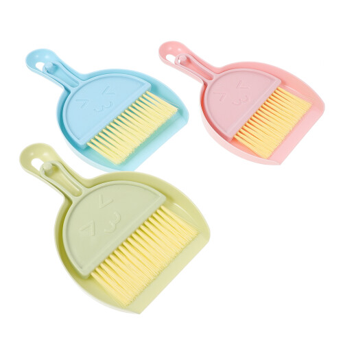Image showcasing 3 Sets Kit Broom Hamster Cage Cleaning Supplies Child 21x15x3cm on OnBuy