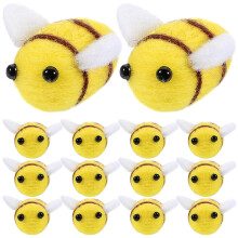 24pcs Felt Charm Pendant Diy Insect Decoration