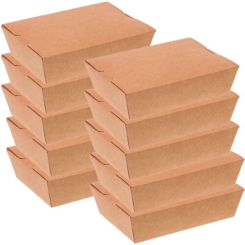 20pcs Pizza Boxes Brown Paper Waterproof For Pizza Box