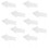 10 Pcs This Way Stake Sign Outdoor Decor Convenient 9