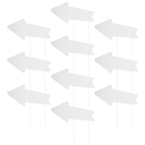 10 Pcs This Way Stake Sign Outdoor Decor Convenient 2