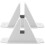 Long Term Use Garden Fence Base White Plastic 2pcs 8