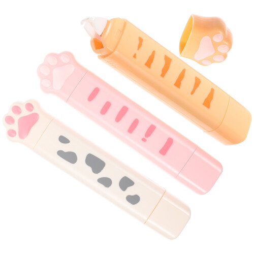 3 Pcs Dispenser Double-Sided Tape Writing Correction