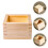 1pc Sake Cup Holder Polished Wood Traditional Design 5