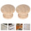 12Pcs Wood Material Drawer Knobs Stylish Khaki Handles for Cabinets 10