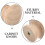 12Pcs Wood Material Drawer Knobs Stylish Khaki Handles for Cabinets 7