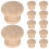 12Pcs Wood Material Drawer Knobs Stylish Khaki Handles for Cabinets 9
