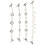 Men Clips Beige Alloy 4pcs 7.3x0.4x0.4in 10
