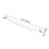 Men Clips Beige Alloy 4pcs 7.3x0.4x0.4in 2