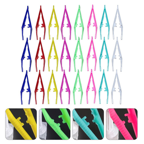False Eyelash Applicator Plastic Tweezers 24pcs 2