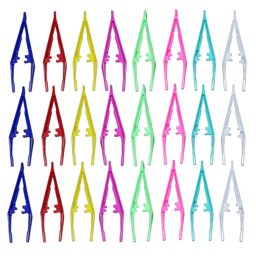 False Eyelash Applicator Plastic Tweezers 24pcs 1
