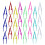 False Eyelash Applicator Plastic Tweezers 24pcs 1