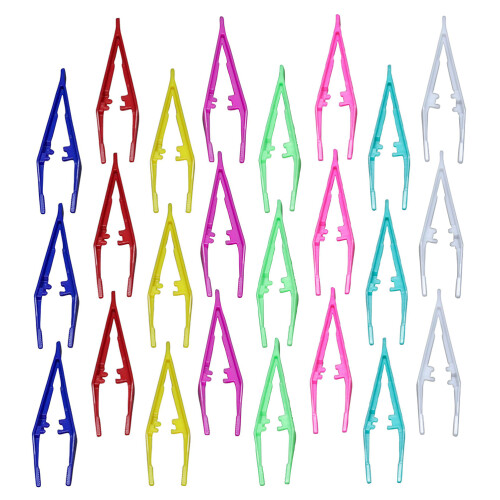 False Eyelash Applicator Plastic Tweezers 24pcs