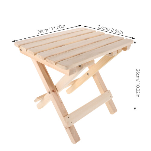 Hölzerner Badezimmerhocker Tragbar 1 1