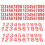 Reflective Self Adhesive Mailbox Numbers 6 Sheets Red Pet 3