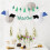 Raindrops Camping Theme Cake Topper Picks Multi Non-Woven Fabric 7pcs 5