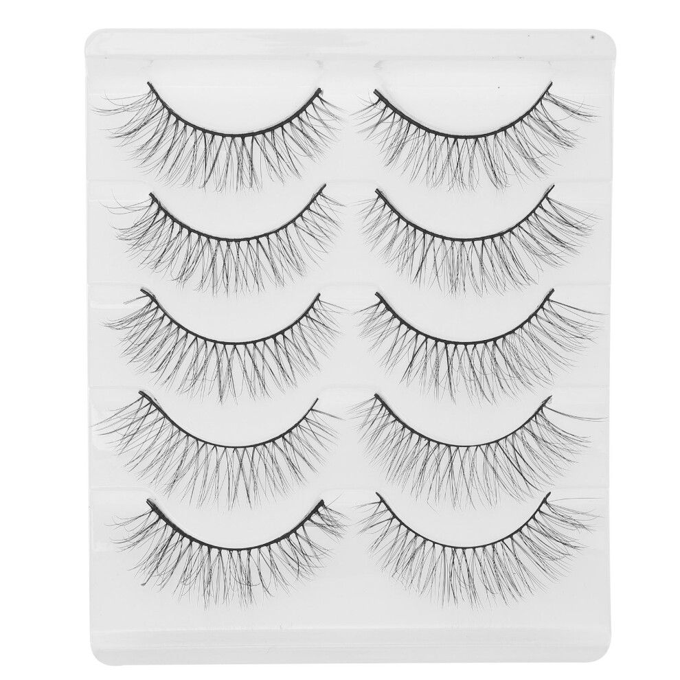 Aboofan 5 Pairs Makeup False Eyelash Lashes 3D False Lashes