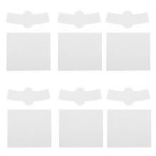 10 Sheets Labels Kit Waterproof Identification Tags White