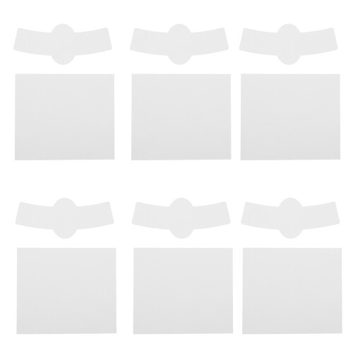 10 Sheets Labels Kit Waterproof Identification Tags White