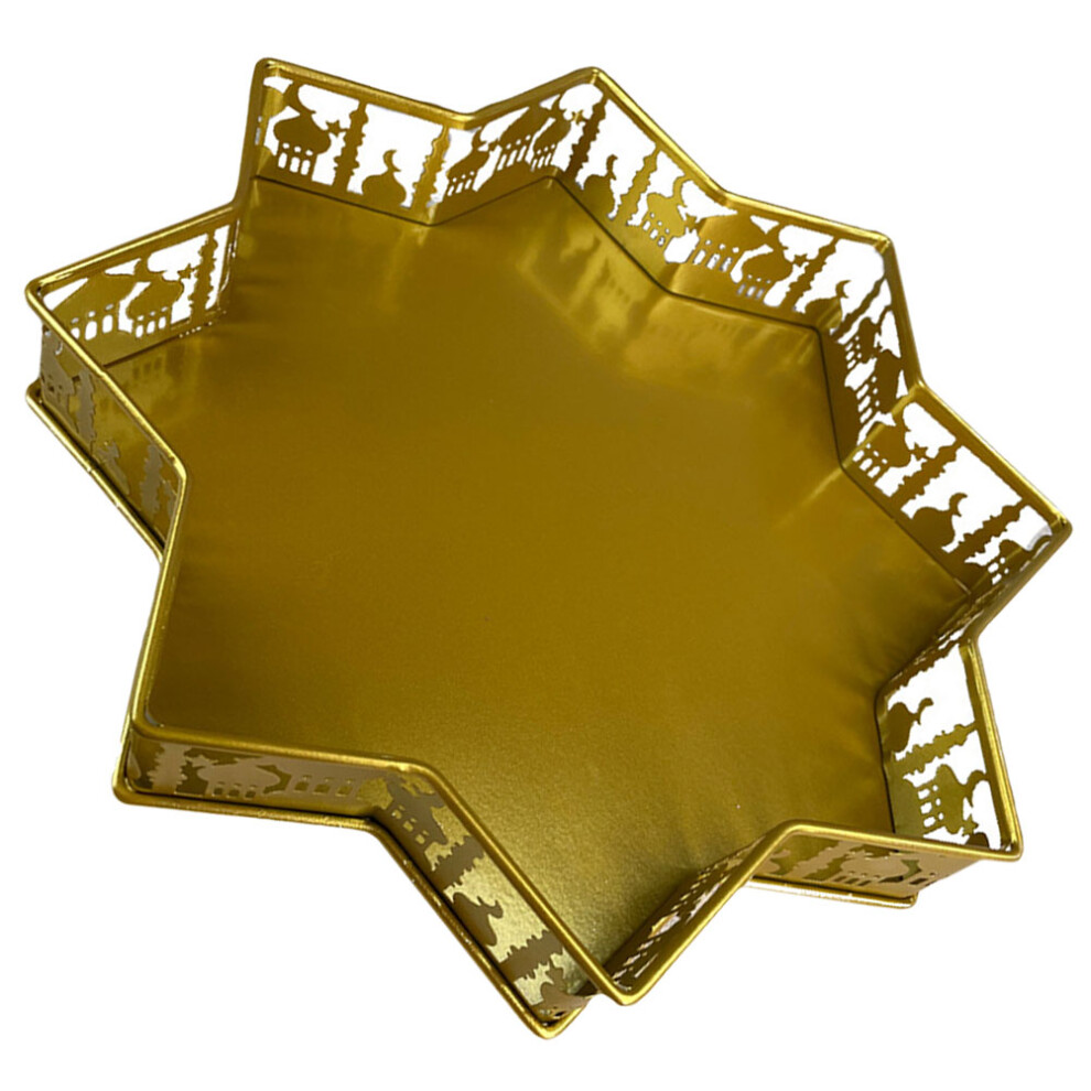 Candy Snack Tray Golden Iron Cake Decoration 1pcs-image-OPC-PK8DTPP-NEW