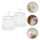 Hanging Mesh Bag White 2pcs 11.4x11.4x0.4in Polyester 6
