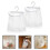 Hanging Mesh Bag White 2pcs 11.4x11.4x0.4in Polyester 5