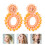 1Paar Statement Oorbellen Kunststof Dames Sieraden 4