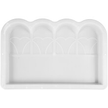 Worgeous Heavy Duty Garden Border Brick Fence Mold Fences Baby White