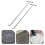 2pcs Roll Up Door Hook Stainless Steel For Pulling Tasks 5